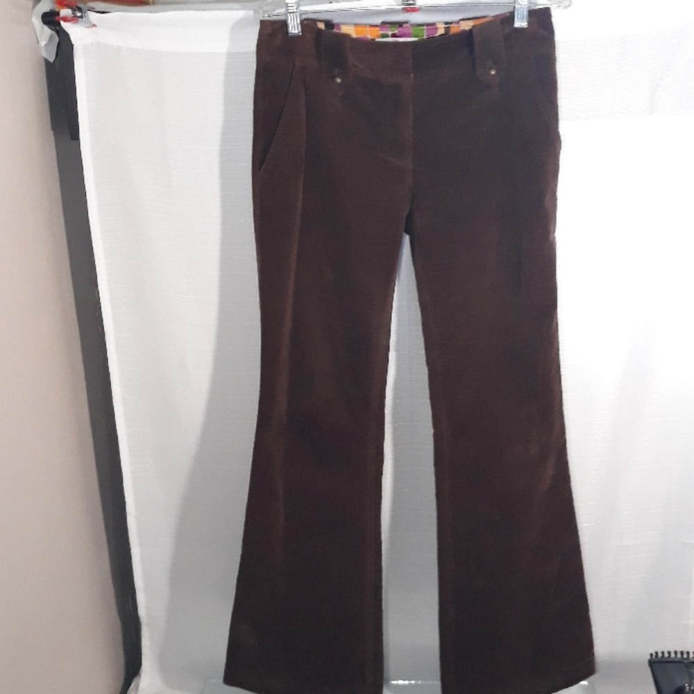 ANDREA BECKER chocolate brown pants